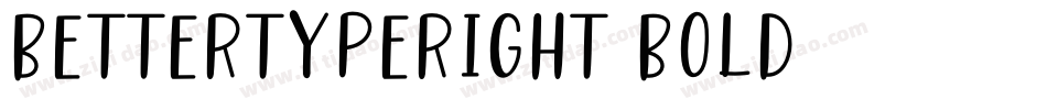 BetterTypeRight Bold字体转换
